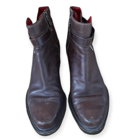 Donald J. Pliner Shoes - Donald J Pliner Brown Leather Ankle Boots Size 6